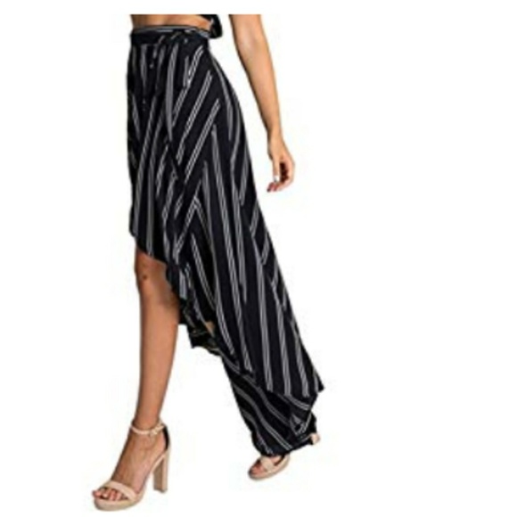 Dresses & Skirts - Wrap Skirt - XS black/white stripe